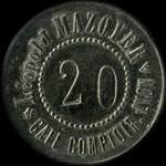 Jeton Caf� Comptoir L�opold Mazoyer - 20 centimes - Lyon (69000 - Rh�ne) - avers