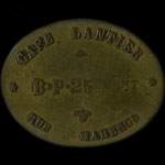 Jeton Caf� Lantier - Rue Marengo - 25 centimes - Lyon (69000 - Rh�ne) - avers