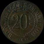 Jeton J. Desgoutte - 20 centimes - Lyon (69000 - Rh�ne) - revers