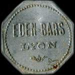 Jeton Eden-Bars - 20 centimes - Lyon (69000 - Rh�ne) - avers