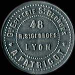 Jeton Grande Epicerie Saint-Georges - A. Patrigot - 1 franc - Lyon (69000 - Rh�ne) - avers
