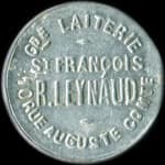 Jeton Grande Laiterie St-Fran�ois R.&nbsp;Leynaud - 10 Rue Auguste Comte - 5 centimes - Lyon (69000 - Rh�ne) - avers
