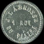 Jeton J. Labrosse - 1 Rue du Pl�tre - 2 &frac12; centimes - Lyon (69000 - Rh�ne) - avers