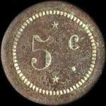 Jeton Mariotte - P�tissier - 5 centimes - Lyon (69000 - Rh�ne) - revers