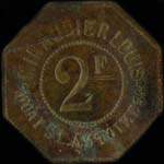 Jeton Minaudier Louis - 2 francs - Lyon (69000 - Rh�ne) - avers