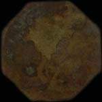 Jeton Minaudier Louis - 2 francs - Lyon (69000 - Rh�ne) - revers