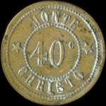 Jeton Monte Christo - Lyon - 40 centimes - Lyon (69000 - Rh�ne) - avers