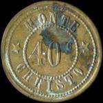 Jeton Monte Christo - Lyon - 40 centimes - Lyon (69000 - Rh�ne) - revers
