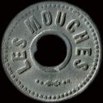 Jeton Les Mouches - Compagnie des Bateaux Omnibus - 15 centimes - Lyon (69000 - Rh�ne) - avers