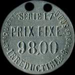 Jeton Parapluie Revel - S�rie 17 - 98,00 francs - Lyon (69000 - Rh�ne) - revers