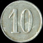 Jeton Patronage St-Denis - 10 centimes - Lyon (69000 - Rh�ne) - revers