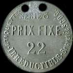 Jeton Revel P.F. - Inusax - S�rie 8 - 22 francs - Lyon (69000 - Rh�ne) - revers
