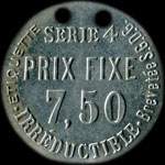 Jeton Revel P.F. - Inusax - S�rie 4 - 7,50 francs - Lyon (69000 - Rh�ne) - revers