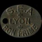 Jeton S.E.A - Bon prime - Lyon (69000 - Rh�ne) - avers
