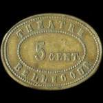 Jeton Th��tre Bellecour - 5 centimes - Lyon (69000 - Rh�ne) - avers