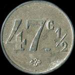 Jeton de 47 1/2 centimes Pain �mis par la Boulangerie Coop�rative de Marcoing (59159 - Nord) - revers