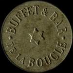 Jeton de 30 centimes émis par le Buffet & Bar de la Boucle à Marseille (13000 - Bouches-du-Rhône) - avers