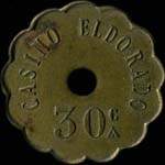 Jeton de 30 centimes émis par le Casino Eldorado à Marseille (13000 - Bouches-du-Rhône) - avers