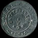 Jeton de nécessité de 10 centimes émis par Mosca Charles - Entrepreneur à Marseille (13000 - Bouches-du-Rhône) - avers