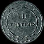 Jeton de nécessité de 10 centimes émis par Mosca Charles - Entrepreneur à Marseille (13000 - Bouches-du-Rhône) - revers