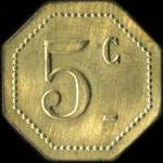 Jeton de 5 centimes �mis par le Caf� Gayte � Marseille (13000 - Bouches-du-Rh�ne) - revers
