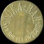 Jeton de 10 centimes �mis par Moka-Bar - 117, Rue de l'Ev�ch� � Marseille (13000 - Bouches-du-Rh�ne) - avers