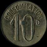 Jeton de 10 centimes émis par Moka-Bar - 117, Rue de l'Evéché à Marseille (13000 - Bouches-du-Rhône) - revers