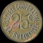 Jeton de 25 centimes �mis par la Soci�t� Coop�rative la Butineuse � Marseille (13000 - Bouches-du-Rh�ne) - avers