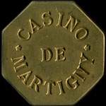 Jeton de 30 centimes émis par le Casino de Martigny à Martigny-les-Bains (88320 - Vosges) - avers