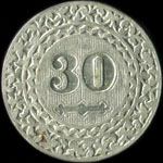 Jeton de 30 centimes �mis par la Grande Brasserie Est � Max�ville (54320 - Meurthe-et-Moselle) - revers