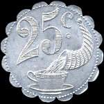Jeton de 25 centimes �mis par la Br�lerie du Kursaal � Mazamet (81200 - Tarn) - revers