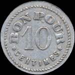 Jeton de 10 centimes �mis par le Grand Bazar du Tarn � Mazamet (81200 - Tarn) - revers
