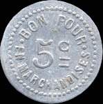Jeton de 5 centimes �mis par la Quincaillerie E.Anterrieu � Mazamet (81200 - Tarn) - revers