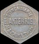 Jeton de 10 centimes avec chiffres de 6mm �mis par la Quincaillerie E.Anterrieu � Mazamet (81200 - Tarn) - avers
