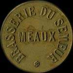 Jeton de 5 centimes �mis par la Brasserie du Semeur � Meaux (77100 - Seine-et-Marne) - avers