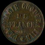 Jeton de 5 centimes émis par la Pharmacie Coopérative de France à Melun (77000 - Seine-et-Marne) - avers
