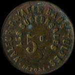 Jeton de 5 centimes �mis par la Pharmacie Coop�rative de France � Melun (77000 - Seine-et-Marne) - revers