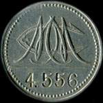 Jeton de 1 franc �mis par le Casino Municipal - Menton (06500 - Alpes-Maritimes) - avers