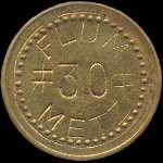 Jeton de 30 centimes �mis par F.L.U.M. - Fabrique Lorraine d'Ustensiles M�nagers � Metz (57000 - Moselle) - avers