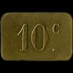 Jeton de 10 centimes �mis par la Grande Taverne Lorraine � Metz (57000 - Moselle) - revers