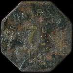 Jeton de 7 1/2 centimes �mis par l'Union des Travailleurs de Monistrol-sur-Loire (43120 - Haute-Loire) - revers