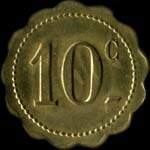 Jeton de n�cessit� de 10 centimes de l'Union des Commer�ants de Montagnac (34530 - H�rault) - revers