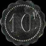 Jeton de 10 francs �mis par H.Fremy � Montereau (77130 - Seine-et-Marne) - revers