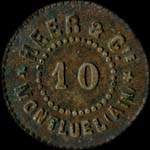 Jeton de 10 centimes �mis par Heer & Cie � Montluel (01120 - Ain) - avers