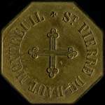 Jeton de 50 centimes de viande �mis par St-Pierre du Haut Montreuil � Montreuil (93100 - Seine-Saint-Denis) - avers