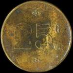 Jeton de 25 centimes �mis par l'Union Montrougienne � Montrouge (92120 - Hauts-de-Seine) - revers