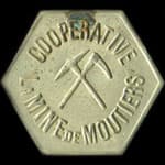 Jeton de n�cessit� 5 francs Coop�rative La Mine de Moutiers (54660 - Meurthe-et-Moselle) - avers