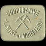Jeton de n�cessit� 10 francs Coop�rative La Mine de Moutiers (54660 - Meurthe-et-Moselle) - avers