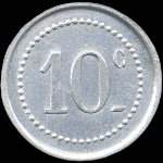 Jeton de 10 centimes �mis par la Pharmacie Dauzet � Mouy (60250 - Oise) - revers