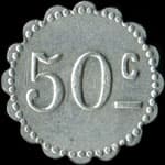 Jeton de 50 centimes du 13e&nbsp;B.M. (Bataillon&nbsp;M�dical) - revers